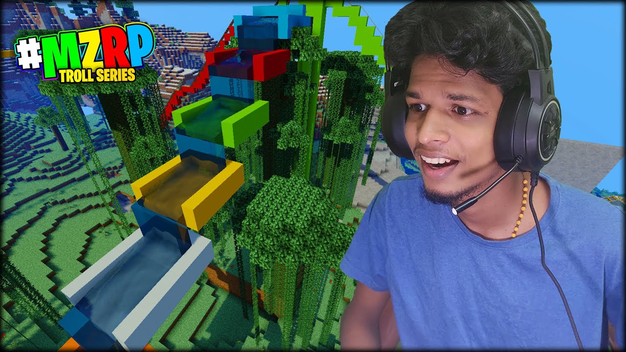 I Build Water Ride in MZRP !!! Malayalam | Minecraft |