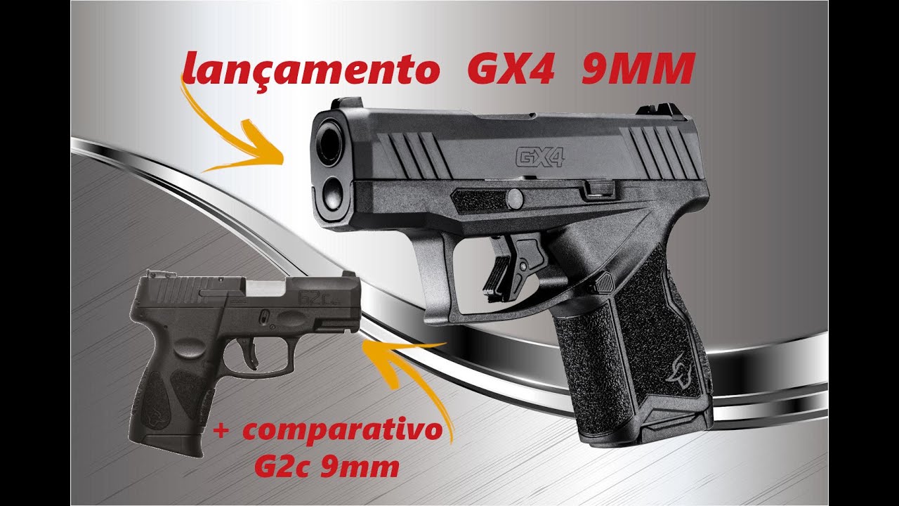 GX4 9mm Taurus - análise técnica + comparativo com G2c 9mm