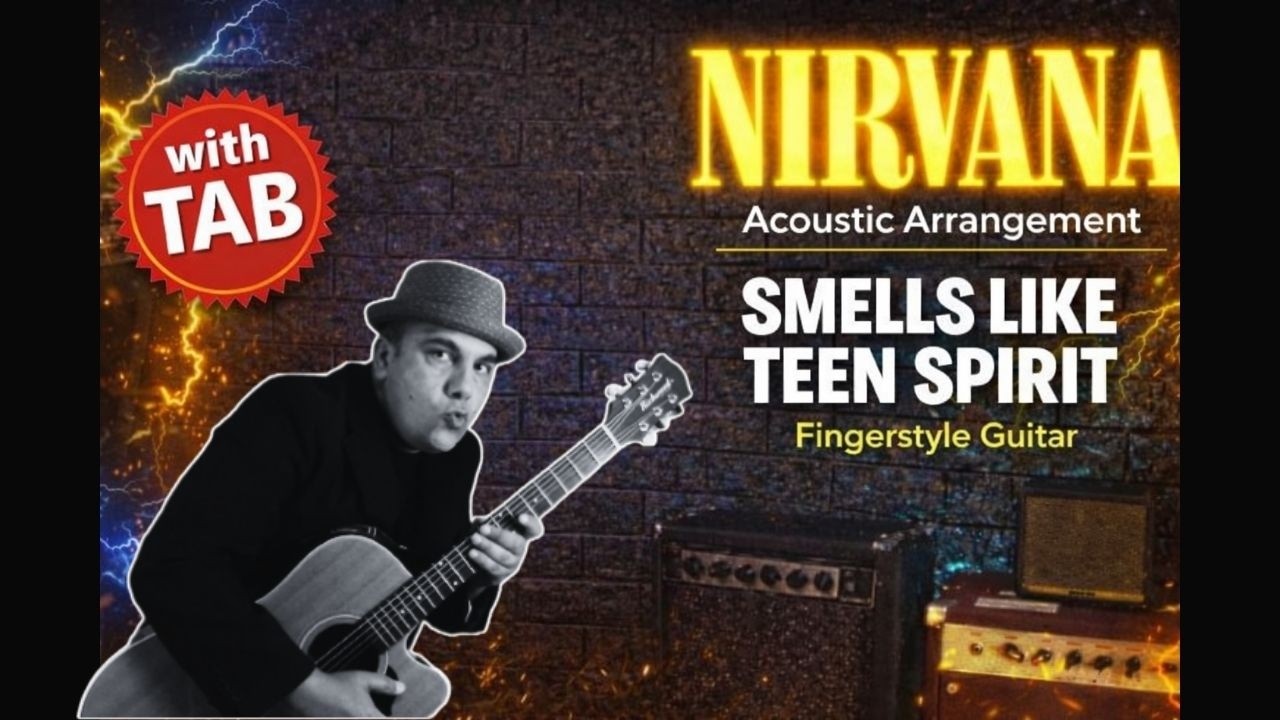 Smells Like Teen Spirit (with TAB) – Nirvana | Acoustic Fingerstyle Guitar Cover