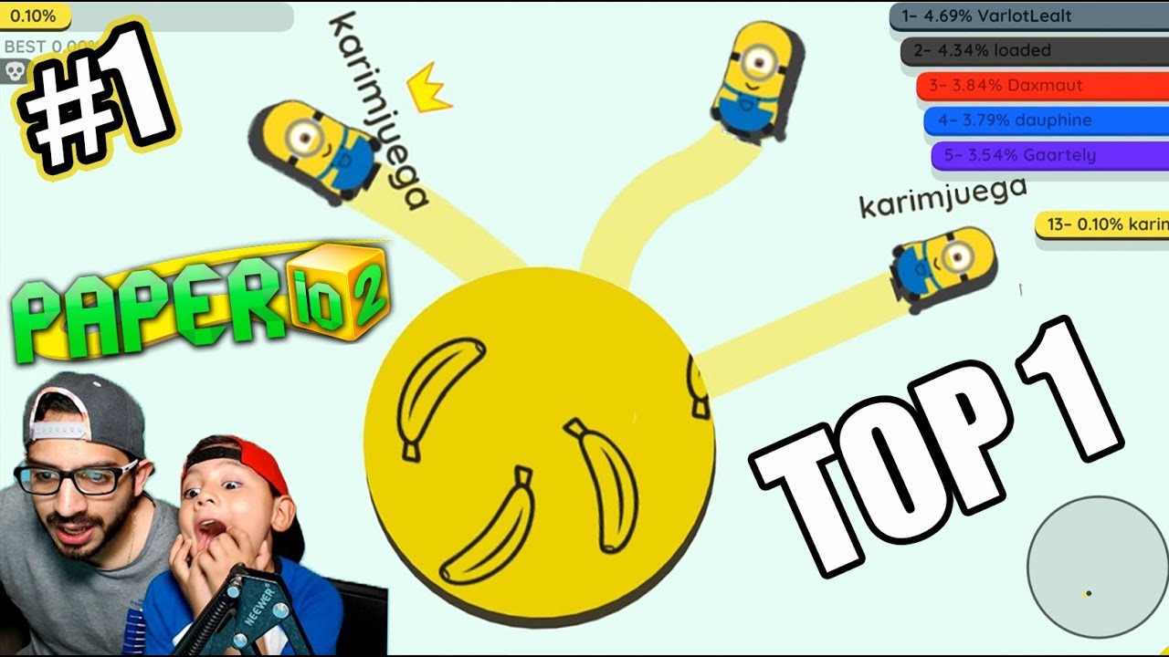 Paper.io 2 con Minions | El mejor de Paper.io 2 | Juegos Karim Juega