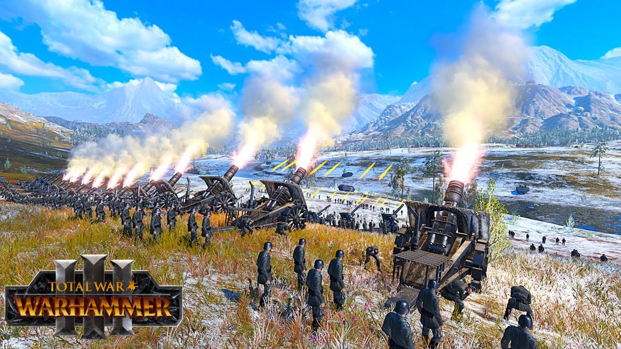 GERMAN IMPERIAL ARMY VS Greenskins- TW Millennium Mod | Total War WARHAMMER3 | FIRESupport | 4K