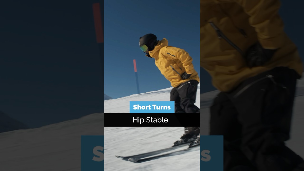How to Do Short Turns - Hip Stable | #shorts #skiing