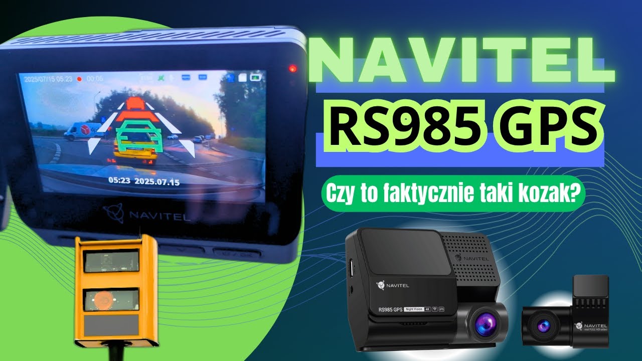 Powie o fotoradarach i martwym punkcie! I to wszystko nagra! Widorejestrator Navitel RS985 GPS