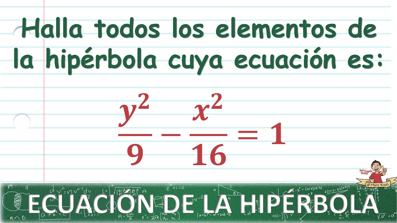69. Elementos de una hipérbola con centro en el origen, dada la ecuación en la forma ordinaria