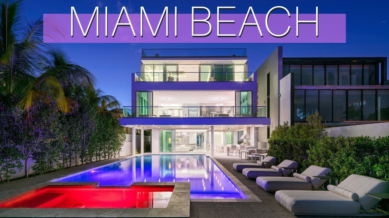 Inside This Modern Miami Beach Florida Beachfront Mansion