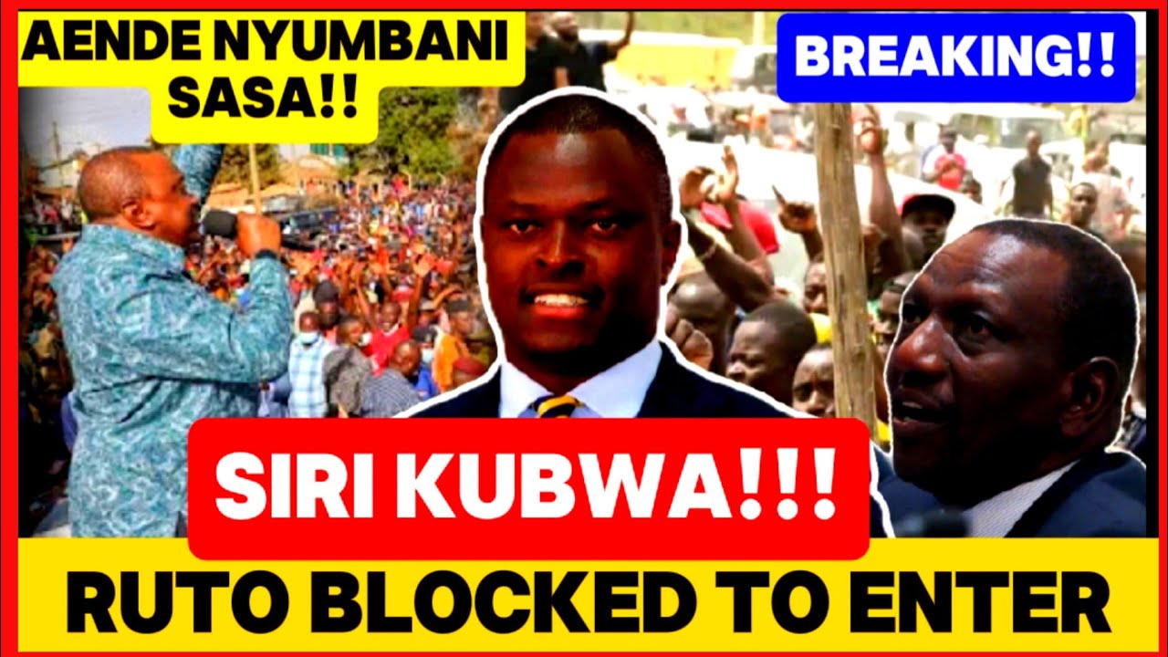 RUTO REGRETS TEAR GASING EDWIN SIFUNA & GACHAGUA AS NYORO EXPOSES TO KENYANS & BLOCKS RUTO!!