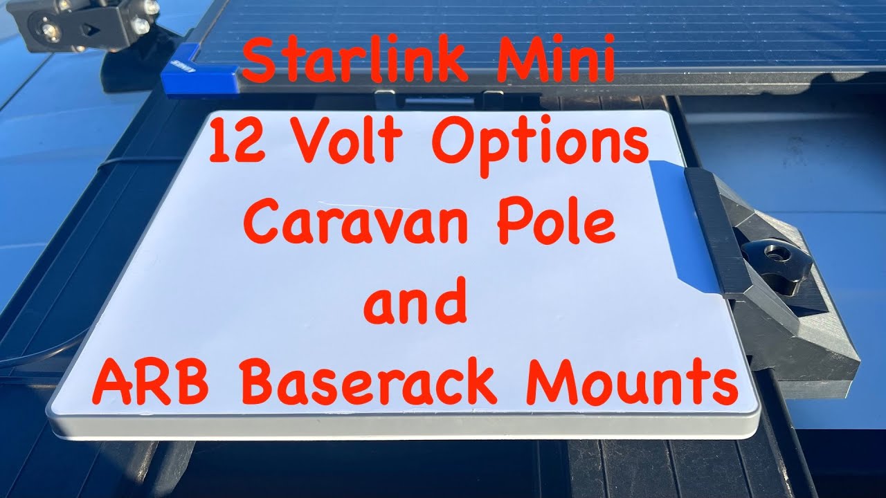 Комплектующие Starlink Mini 12 вольт, крепление для автоприцепа на стойку и крепление для багажни...