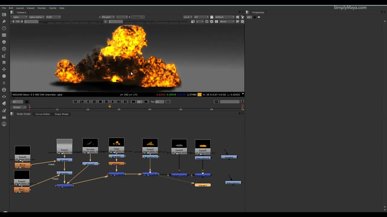 353 Large scale Maya fluid explosion (SM Archive)