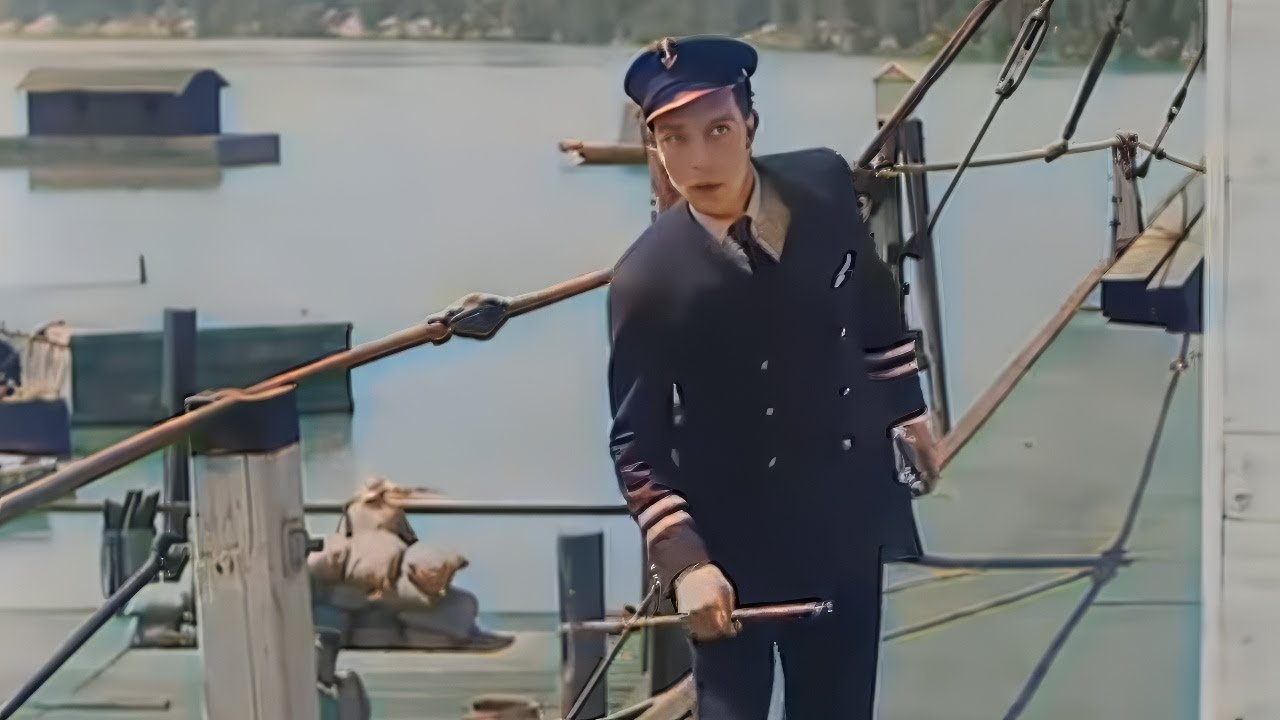 Тихий, Боевик | Пароходный Билл (1928) Бастер Китон | Раскрашенный фильм | Субтитры