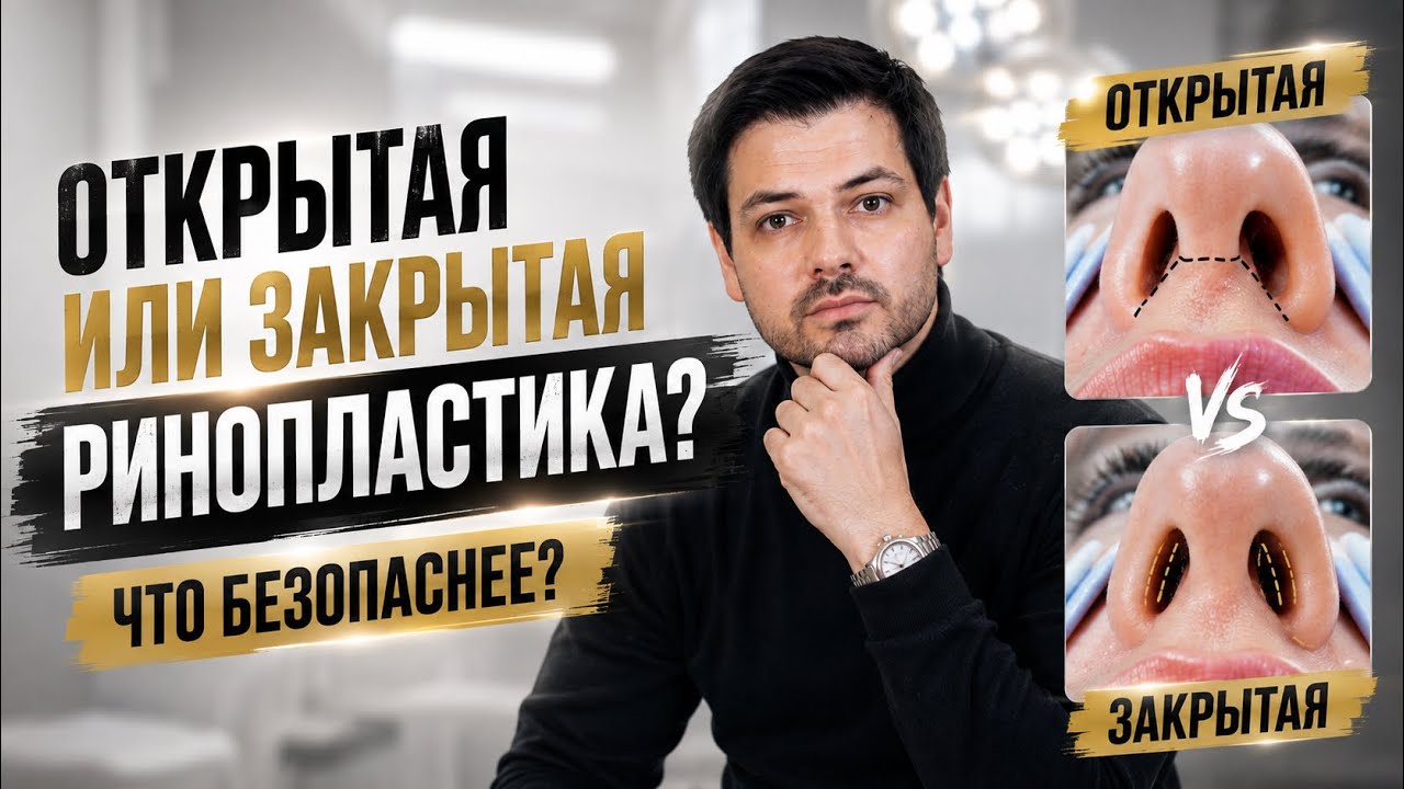 Открытая vs Закрытая ринопластика // Что безопаснее?