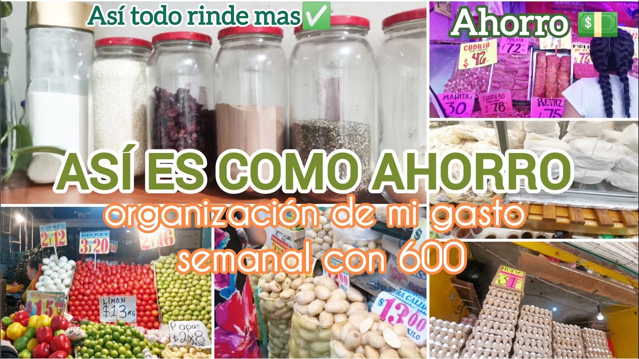 ASÍ ORGANIZO📙 MI GASTO💰 SEMANAL CON 600MX PARA QUE ME RINDA Y PUEDA AHORRAR💵