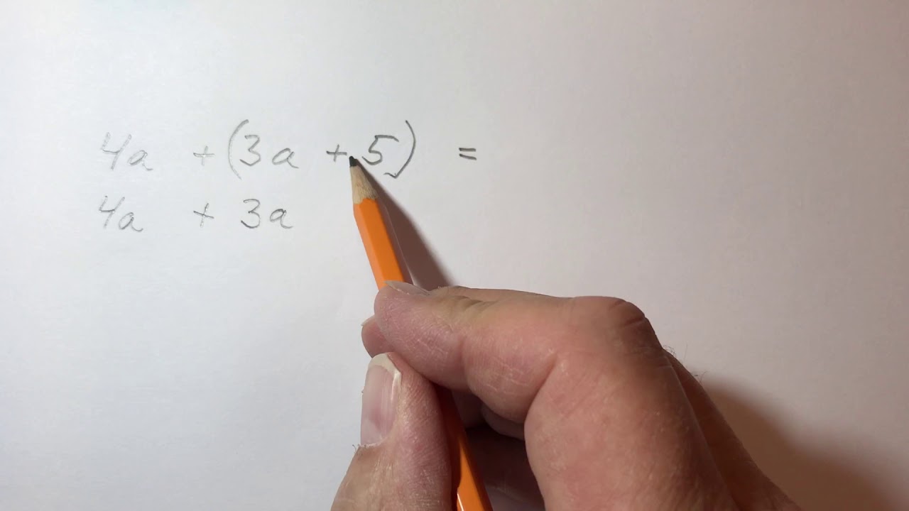 Algebra - å løse opp en parentes med pluss foran