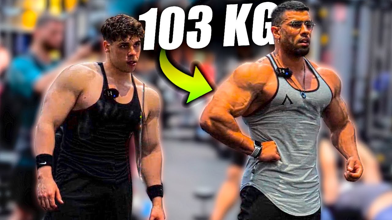 ENTRENO CON UN PROFESIONAL DE 103 KG DE MUSCULO - ESPALDA Y BICEPS VICTOR VALDIVIA Y MAURO FIALHO