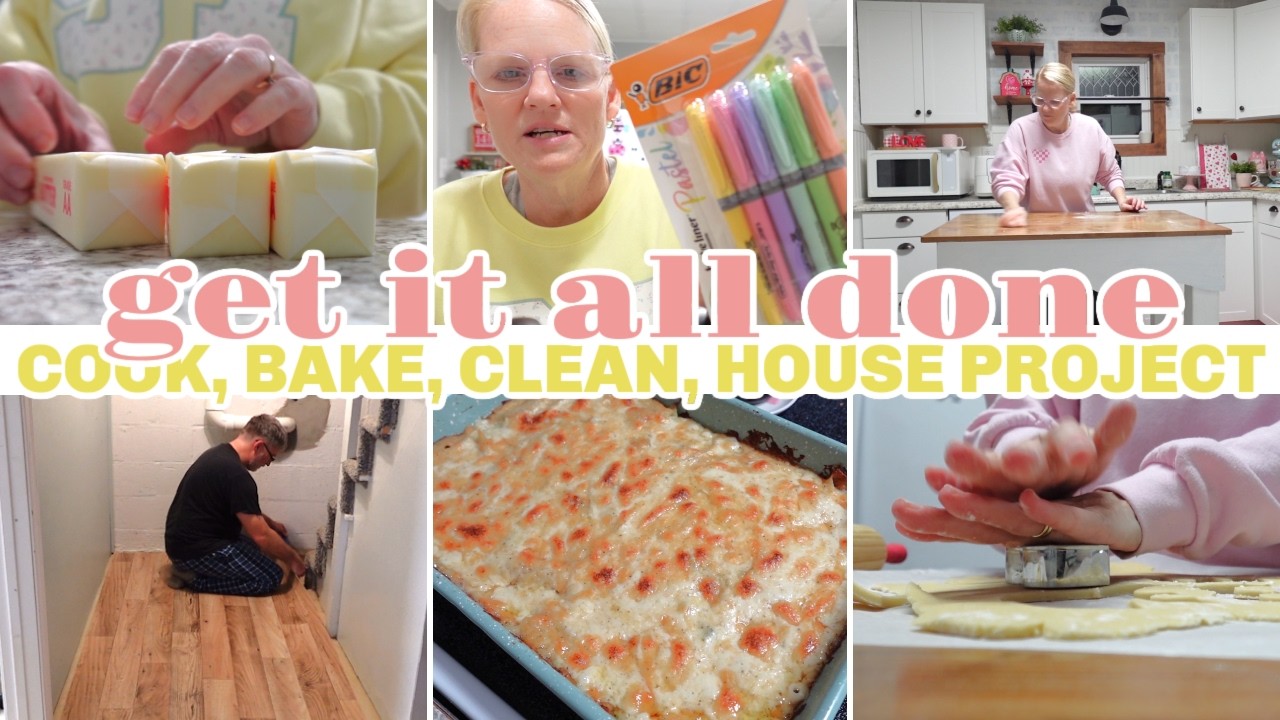 GET IT ALL DONE / WINTER VLOG / COOK, CLEAN, BAKE, HOUSE PROJECT, HOMEMAKING MOTIVATION