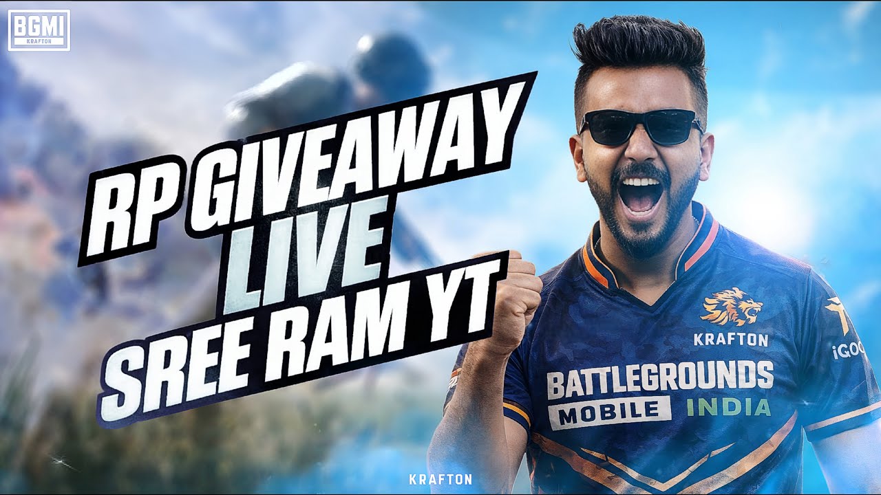 RP GIVEAWAY LIVE 🔥 BGMI Ranked Push | Watch Till End | SREE RAM YT