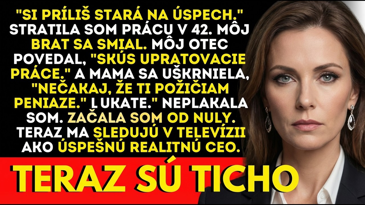 V 42 som prišiel o prácu, smiali sa—teraz ma vidia ako CEO v TV