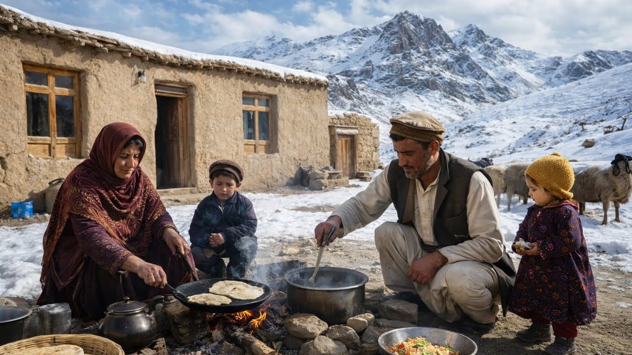 How an Afghan #family #survival Winter in the #mountains 