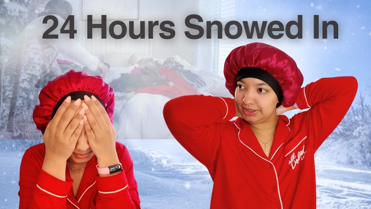 24 Hours Snowed In | Productive Snow Day at Home