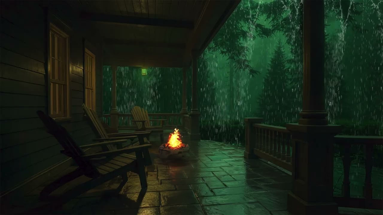 Soft Rain and Fireplace Sounds to Relax, Unwind, and Enjoy Cozy Evenings