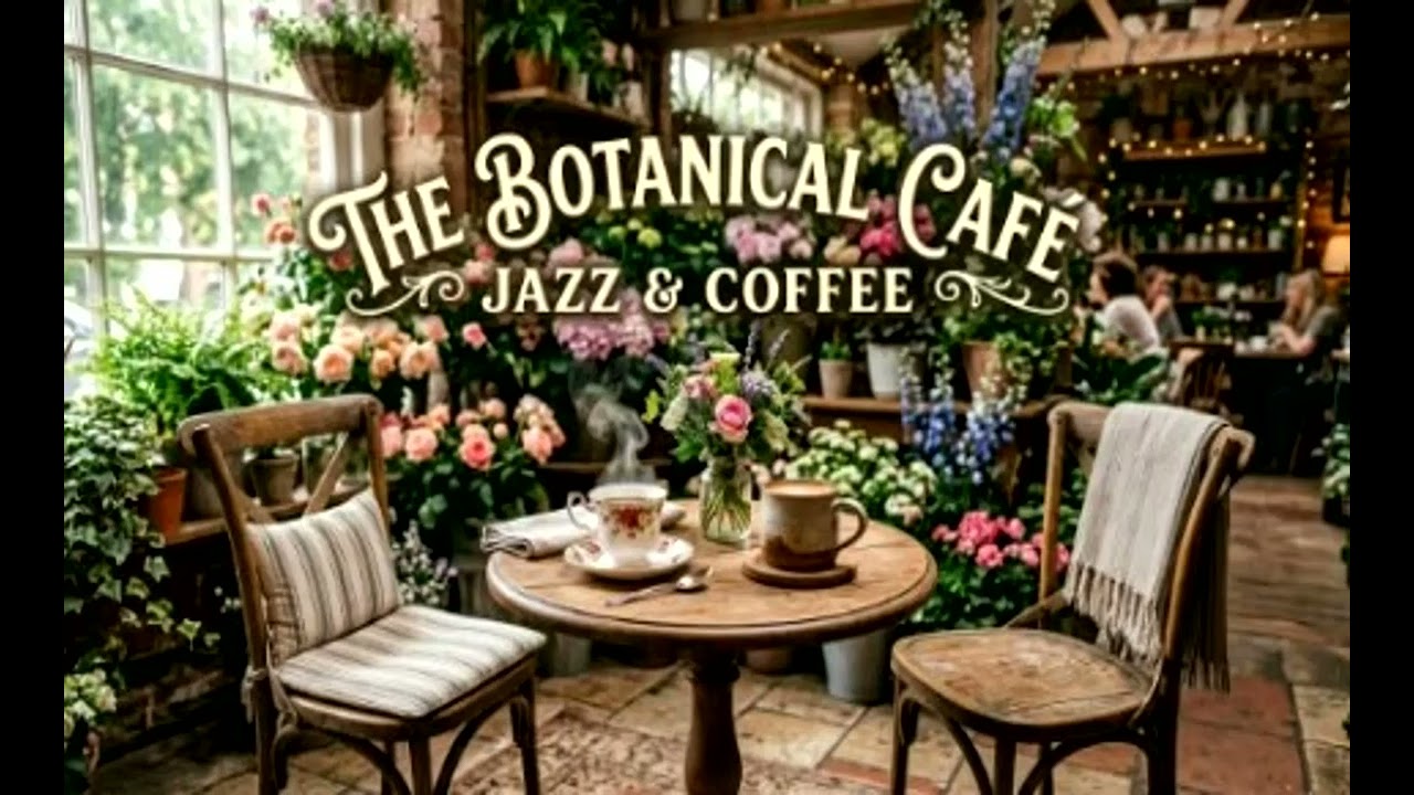 🌿 Sun-Drenched Botanic Cafe | Relaxing Jazz for Focus & Healing (Original AI Music)