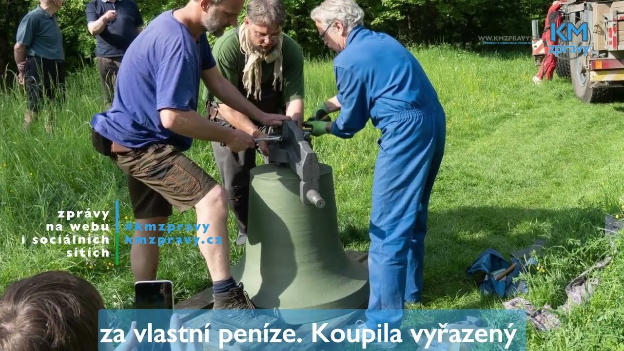 Zvonice u Libušína má opět zvon
