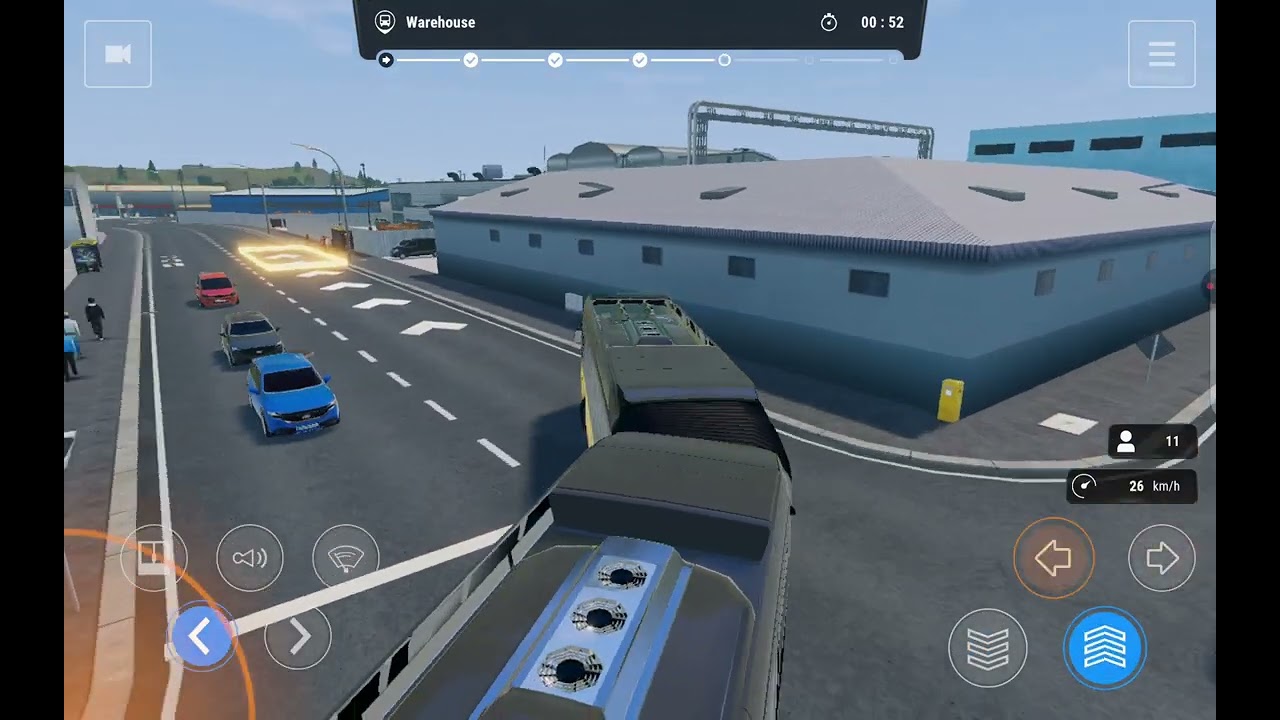 Bus Simulator City Ride: Volvo 7900 Electric Articulated (Top 10 Longest Bus) & Smallest Route