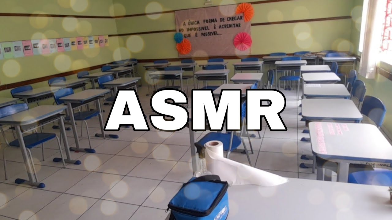 ASMR | TOUR PELO MEU ARMÁRIO NA SALA DE AULA #gabiasmr