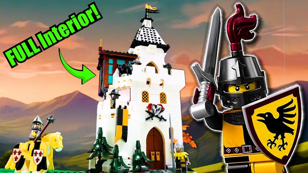 The Perfect Castle for your LEGO Raven Knights? | LesDiy Medieval White Tower Review