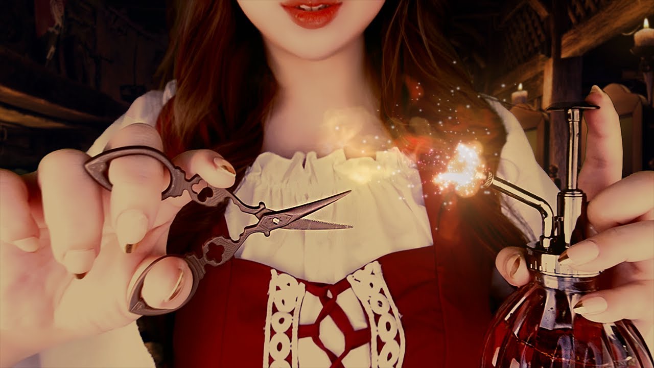 ASMR 중세시대의 미용실 RP (Sub) Medieval hair shop RP/Medieval fantasy asmr(헤어컷,샴푸,브러싱,두피마사지)