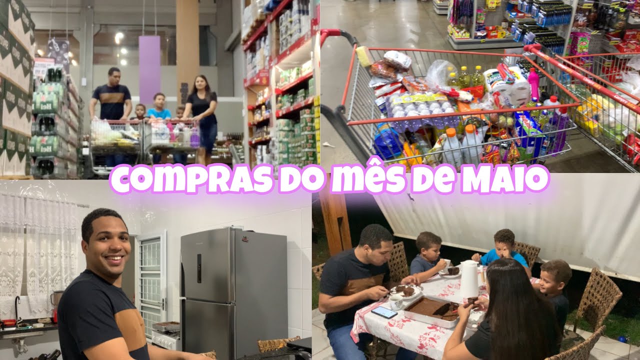 Rotina da noite em dia de Compras do m&ecirc;s