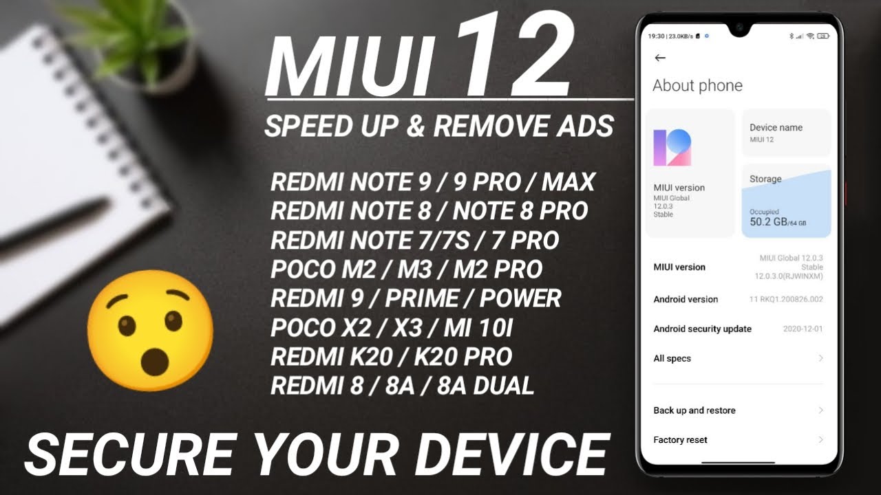 MIUI 12 - SIMPLE TRICKS TO SPEED UP YOUR DEVICE, SECURE YOUR DEVICE, REMOVE SPAM NOTIFICATIONS & ADS