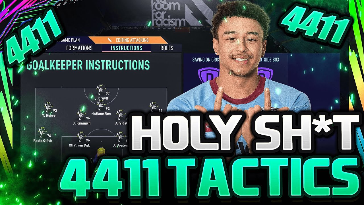 FIFA 21 | *NEW + INSANE* 4411 BEST CUSTOM TACTICS/INSTRUCTIONS! - FIFA 21 ULTIMATE TEAM