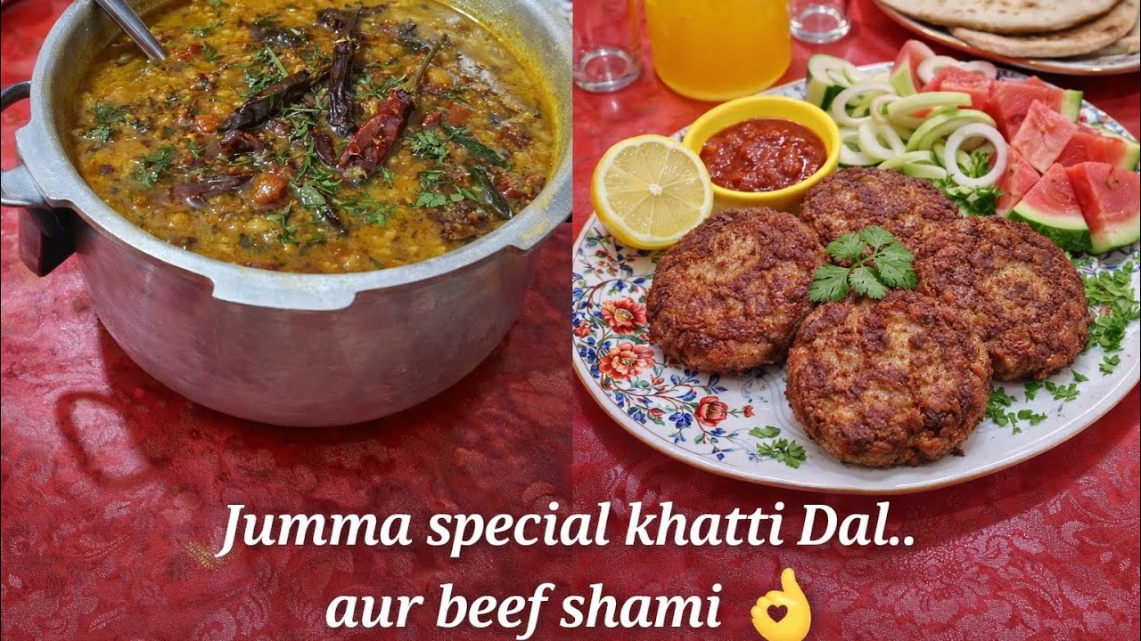 Ramzan ka 2nd jumma..Aaj hum banaye khatti dal or beef shami👌😋