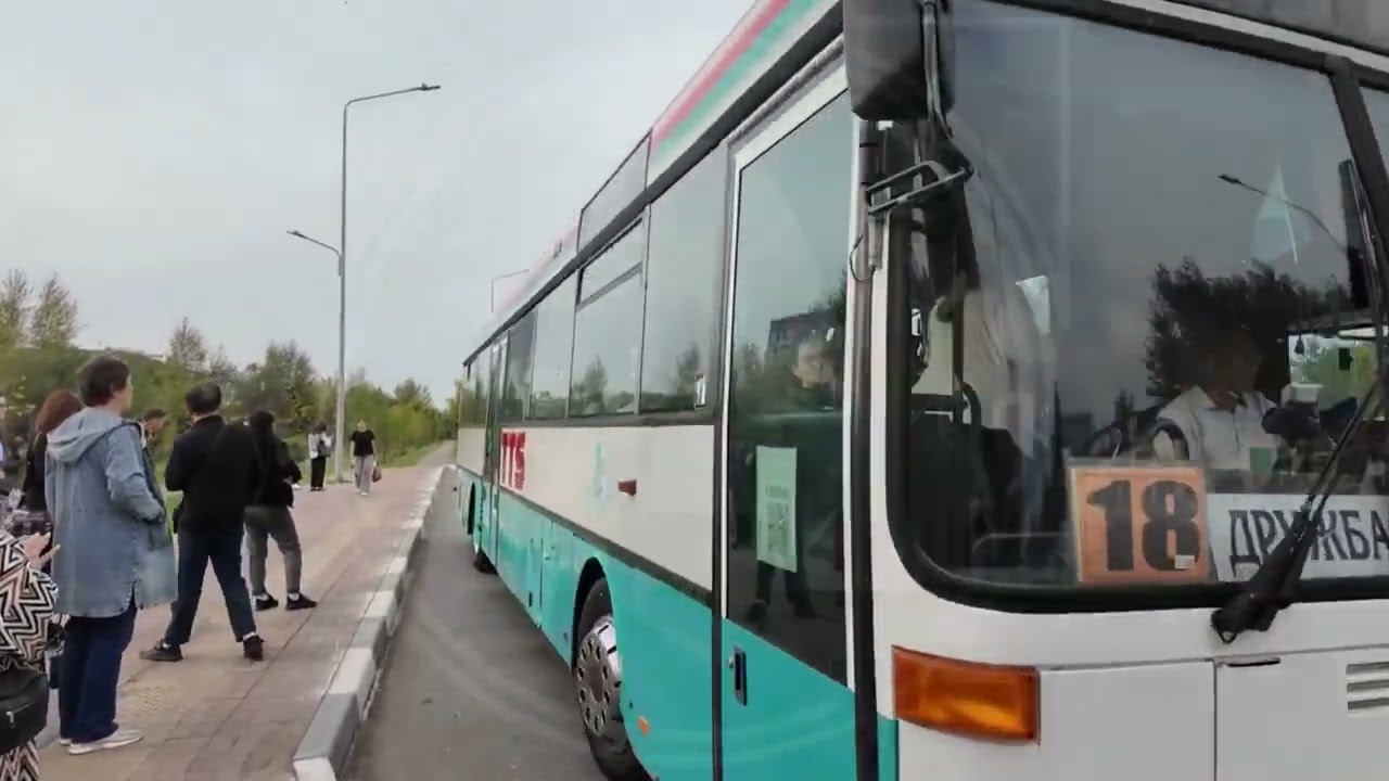 Костанай. 386 AX 10 Mercedes-Benz O407 маршрут 18