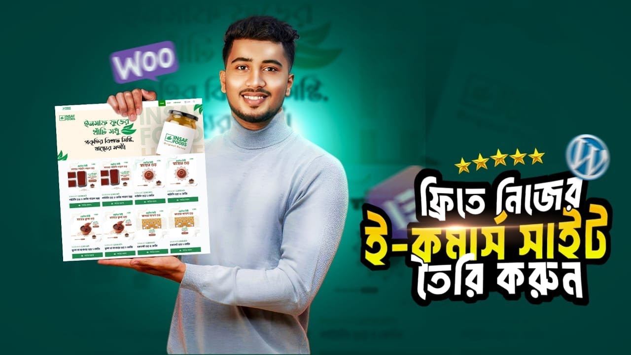 How to Create a Complete E-Commerce WordPress Website with  Free Theme and Plugin | বাংলা । ইকমার্স