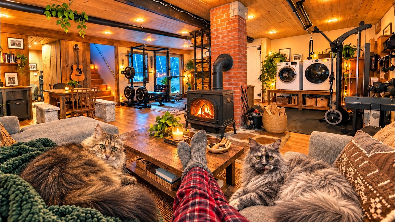 IT'S FINISHED! 3 Year Cozy A-frame Basement Transformation