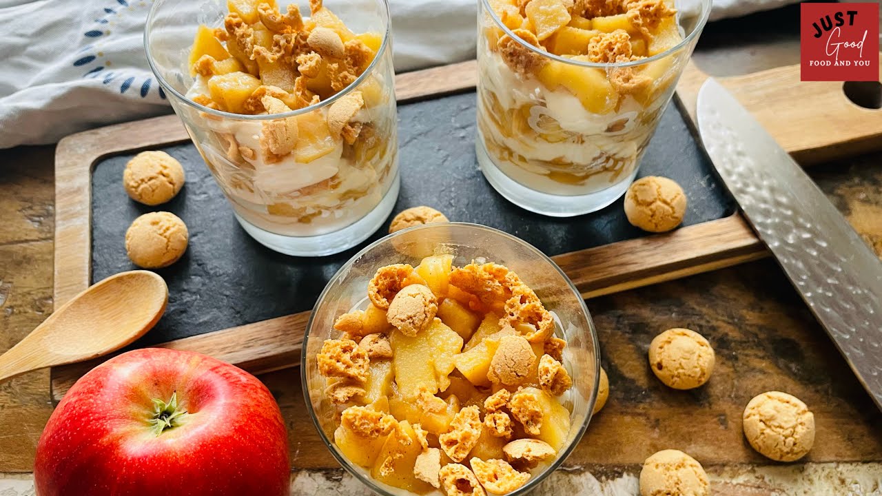 Bratapfel-Dessert im Glas [ schnell und EINFACH ]