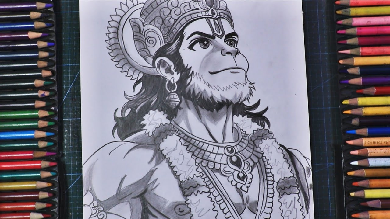 How To Draw Hanuman ji in Anime style  || Anime Drawing Step By Step