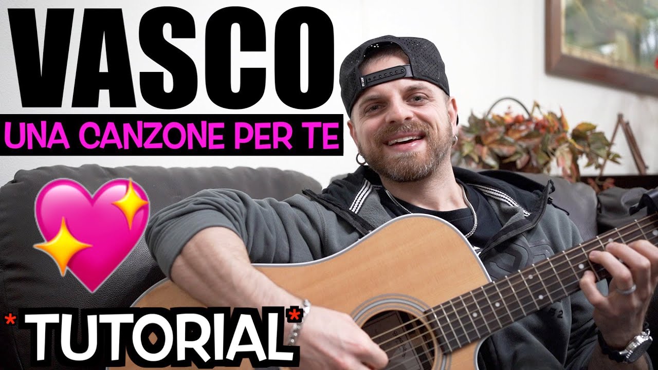 Tutorial Chitarra | UNA CANZONE PER TE - VASCO ROSSI | Accordi + Riff + Ritmo