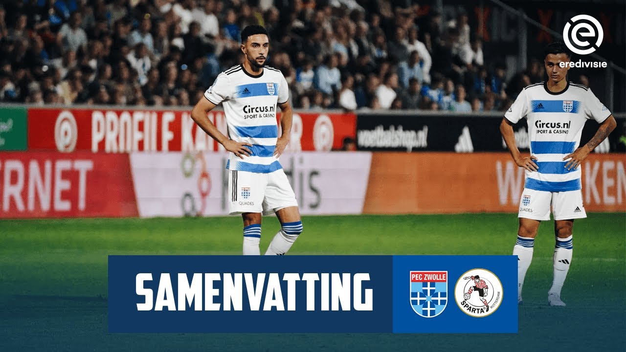 Samenvatting PEC Zwolle - Sparta Rotterdam | Eredivisie