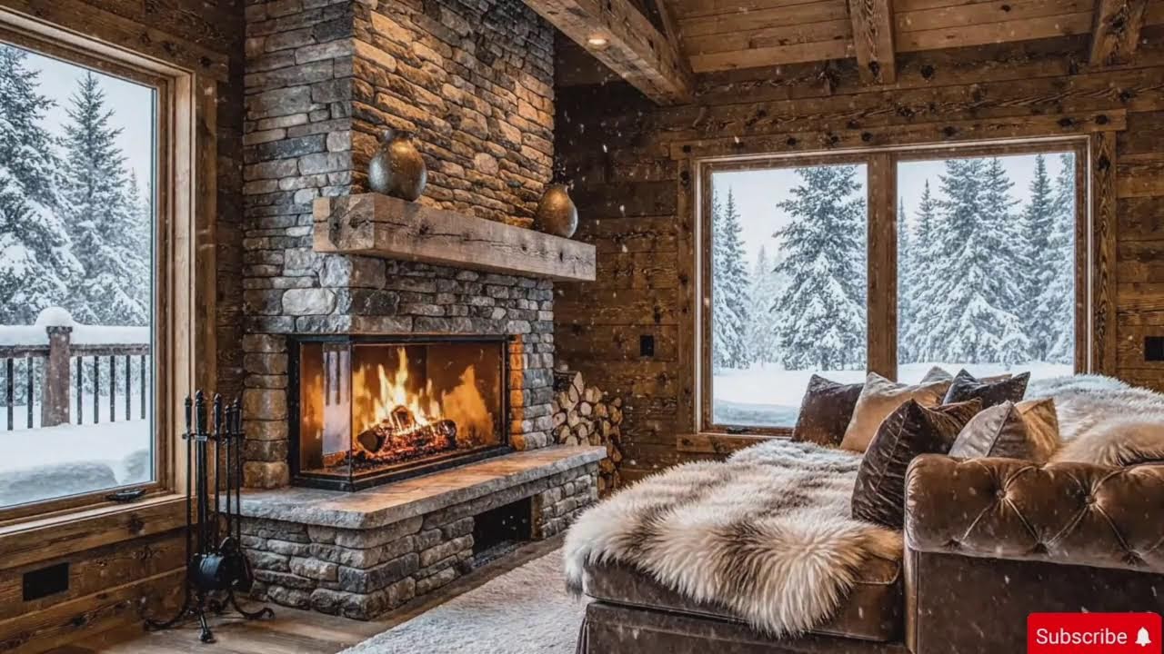 Fall Asleep in This Cozy Winter Cabin ❄️🔥