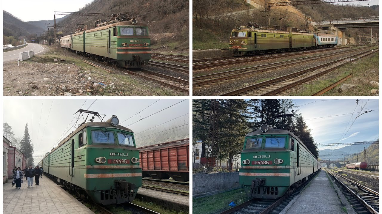Georgian Railways Soviet era loco hauled passenger trains - 24/3/26