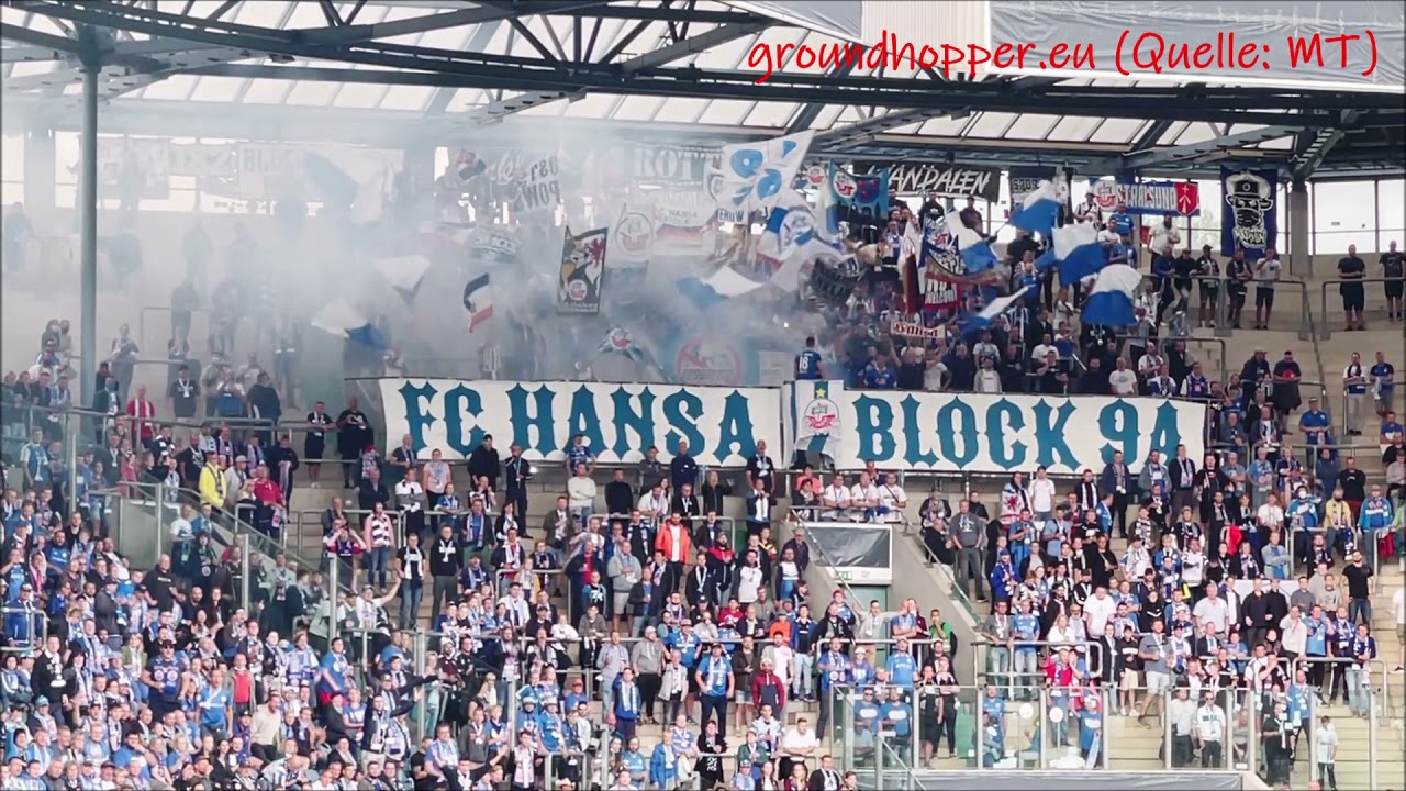 Support & Pyro im Spiel F.C. Hansa Rostock – 1. FC Heidenheim 3:2 n.V. (08.08.2021)