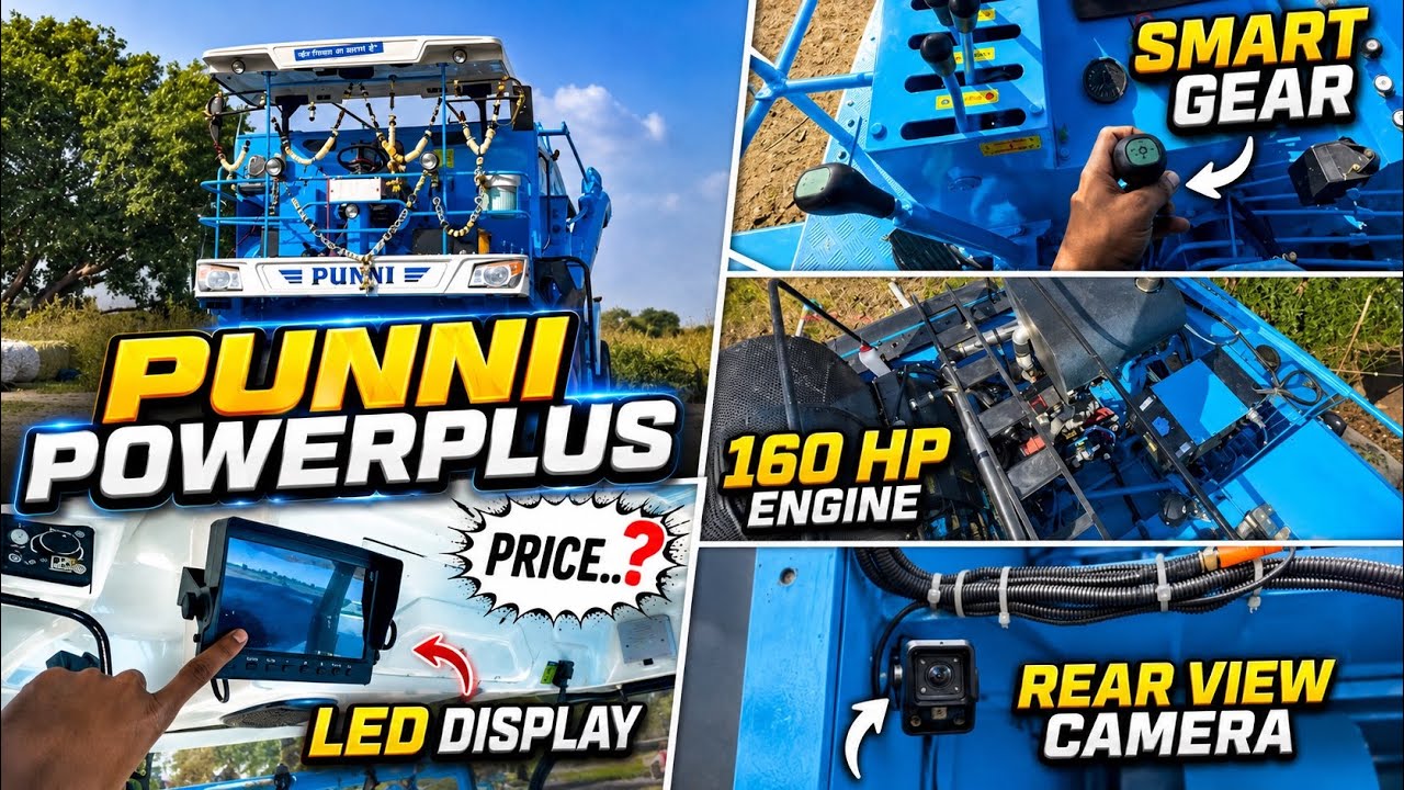 Punni Powerplus 160 HP Harvester || Full detail video with Price