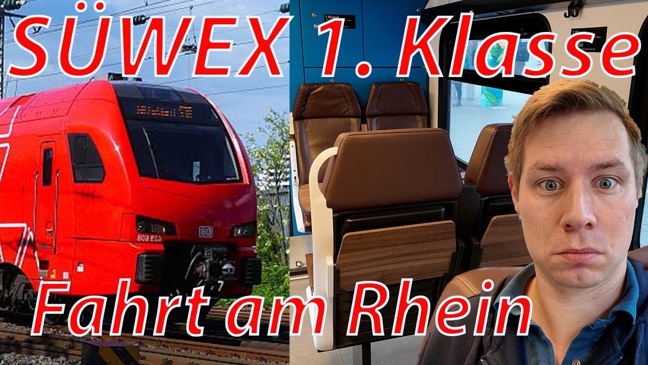 SÜWEX Regional-Express 1. Klasse am Rhein entlang von Koblenz nach Mainz