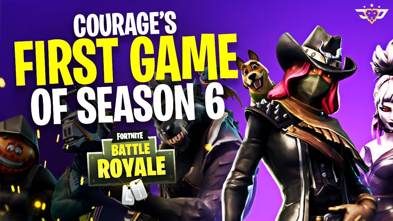 COURAGE REACTS TO SEASON 6 TRAILER, BATTLE PASS, AND MORE! FIRST WIN! (Fortnite: Battle Royale)