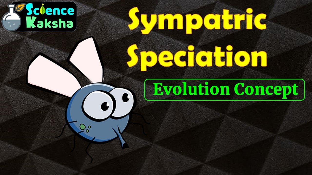SYMPATRIC SPECIATION (In Hindi) | CSIR NET | EVOLUTION |TYPE OF SPECIATION