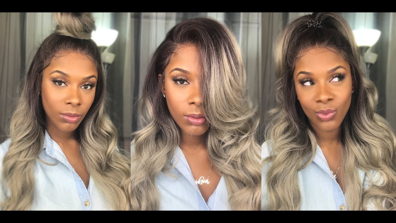 Virgin Hair Dupe:   Bobbi Boss 13 x 4 Hand-Tied Swiss Lace Front Wig  MLF224 Keeshana HairSoFlyShop