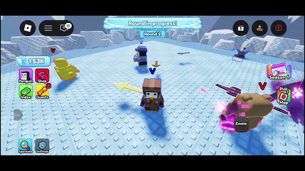 Today I am playing roblox knockout 
