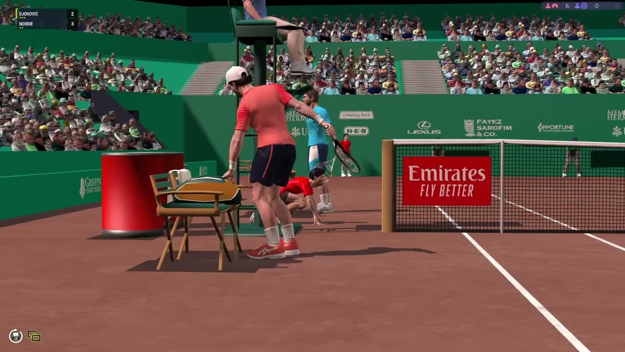 Djokovic vs Norrie | Full Ace Tennis Career Mode | ATP250 SF Houston (Full Match)